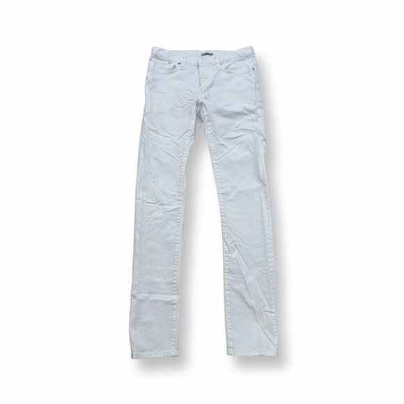 Dior button fly slim 17.5 white men jeans size 29